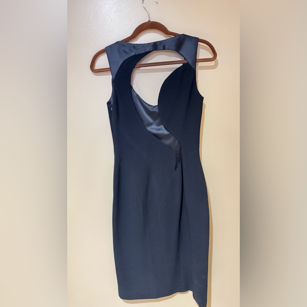 Theia black Cutout Cocktail Dress